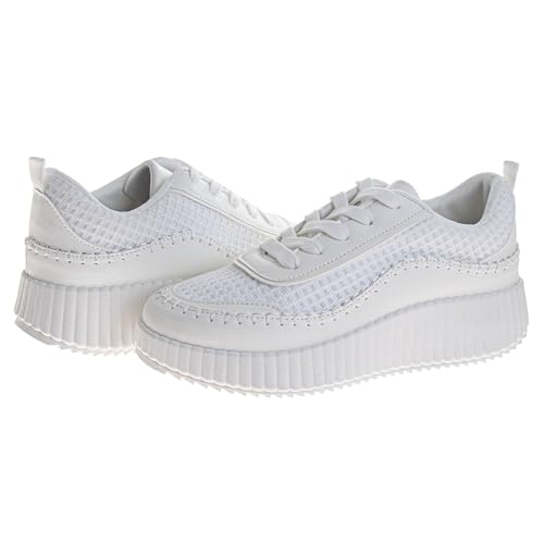 Josmo Shoes Womens Wedge Sole Sneakers - Lace Up Sneaker Casual Athletic Shoe (Sizes 6-10 Adults)3