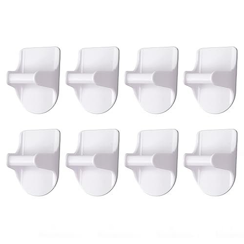 Riuulity 8 Pezzi Supporto per Ganci per Bottiglie Spray per Montaggio a Parete, Appendiabiti per Bottiglie Spray Gancio Adesivo per Creare Spazio di Archiviazione Appendiabiti per