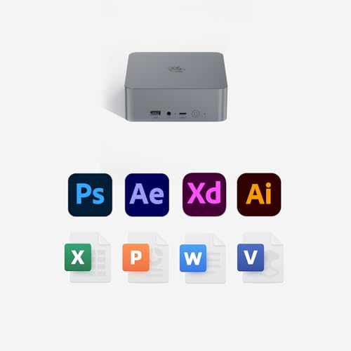 Image of Beelink EQR7 Mini PC, AMD Ryzen 7 7735HS(8C /16T, Up to 4.75GHz), Mini Computer 24G LPDDR5 RAM 500GB PCIe4.0 SSD, Built-in Power Supply 4K@60Hz Dual Display HDMI /WiFi6 /BT5.2 /1000Mbps /Home /Office