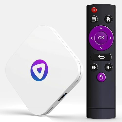 LEFFOT Android 13.0 TV Box, 4GB RAM 64GB ROM, M1 4K Ultra HD Home TV Streaming Media Player, 4K@60Hz Video Output, Support 2.4G & 5G WiFi 6, BT 5.0, HDR10, 3D, Rockchip RK3528 Quad-Core A53 CPU
