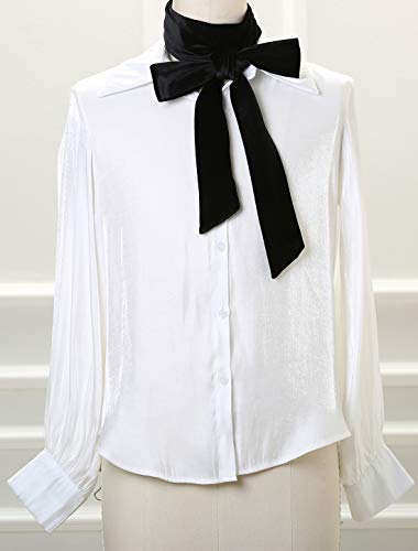 Allegra K Women Vintage Velvet Skinny Neck Scarves Solid Color Long Neckerchief Hairband Narrow Waistband2