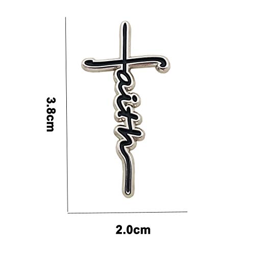 Lonefox Faith Cross Hard Enamel Pin Badge Brooch #TOP1