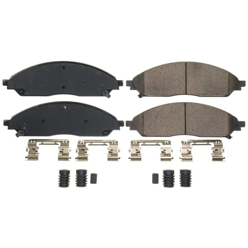 Image of PowerStop Front Brake Pads for Chrysler Pacifica 2020-24 |Jeep Grand Cherokee 2022-24 |Grand Cherokee L 2022-24 - Z17 Ceramic Brake Pads with Installation Hardware, 17-2402