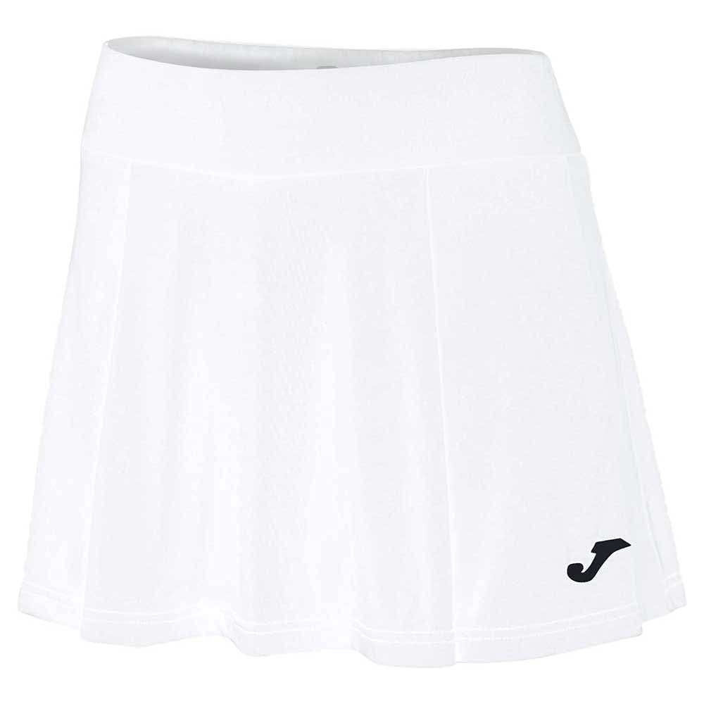 Joma Women’s Sports Skirt, XS–XL, with Built-in Shorts and Ball Pocket, for Padel, Badminton and Racket Sports, Torneo White
