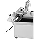 Royal Catering Elektro-Fritteuse Edelstahl Doppel-Fritteuse (2 x 3000 W, Kapazität: 2 x 10 l, Temperaturbereich: 50-200 °C, Kaltzone, mit Ablasshähnen)