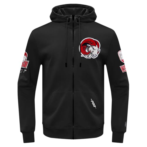 Image of Pro Standard Mens College Classic Chenille Cotton Double Knit Full Zip Hoodie