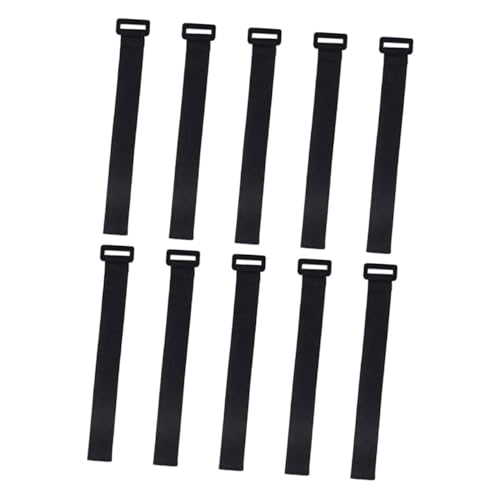 MAGICLULU 10 piezas Correas Ajustables de Nylon con Gancho y Lazo Reutilizables para Organizar Esterillas de Yoga y Cables Hogar y Oficina Sujetadores Resistentes y Prácticos