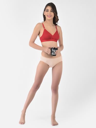 Image of Softline Women's Cotton Rich Wire-Free Non-Padded Balconette Bra Combo | Seamless, Breathable & Soft Fabric | Full Coverage & Everyday Comfort (Pack of 2)