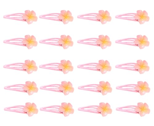 20 Pcs flower Hair Clips, Cute Metal Snap Hair Barrettes Accessories for Women Decorative Hair Clips (flower clips pink 20pcs)