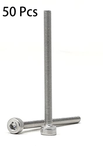 Image of iexcell 50 Pcs M3 x 40mm Thread Pitch 0.5 mm Stainless Steel 304 Hex Socket Head Cap Screws Bolts Kit