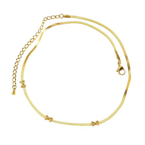 Bijoux vêtements femmes : colliers ajustables en acier inoxydable à nœud