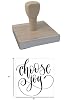 Infusion Choose Joy Rubber Stamp, 4 X 4'' Wood Stamp #3