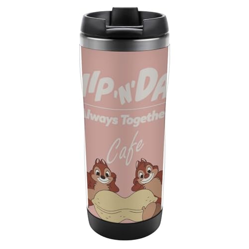 水筒 魔法瓶 チップとデール ステンレスボトル 断熱カップ ウォーターボトル コーヒーカップ 保温コップ 蓋付き 保温保冷 ステンレス鋼 おしゃれ 二重構造 プレゼント 380ml 大人 子供用