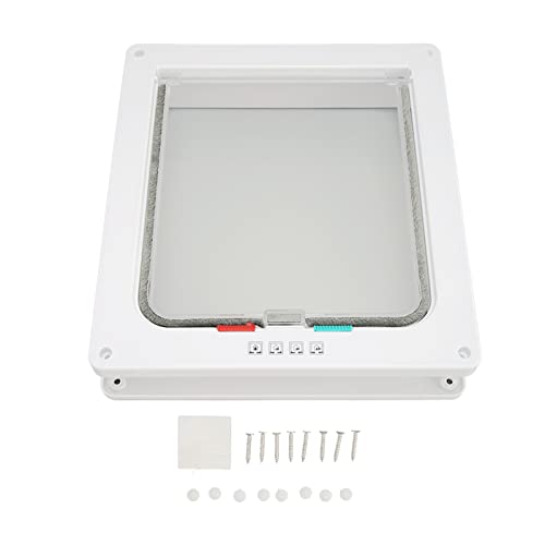 Cat Flap Door Windproof Interior Pet Door for Noise Reduction Controllable Access for Cats and Dogs