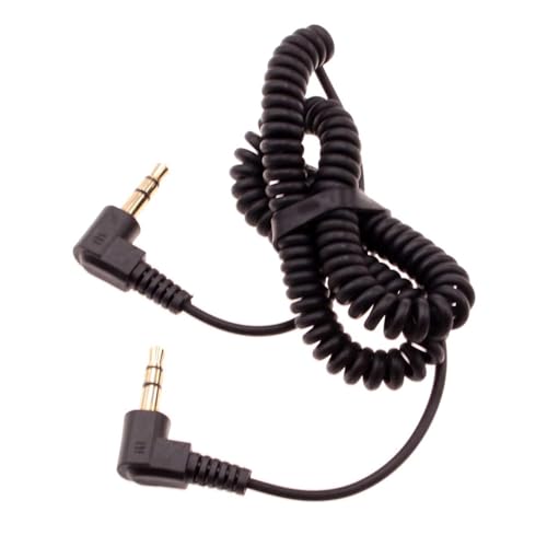 Cable auxiliar Selna 3.5mm coiled negro