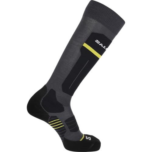 Salomon Spark, Calze Unisex: Calore, Comfort, e Rimane al Suo Posto, Black, 5 1/2 - 7