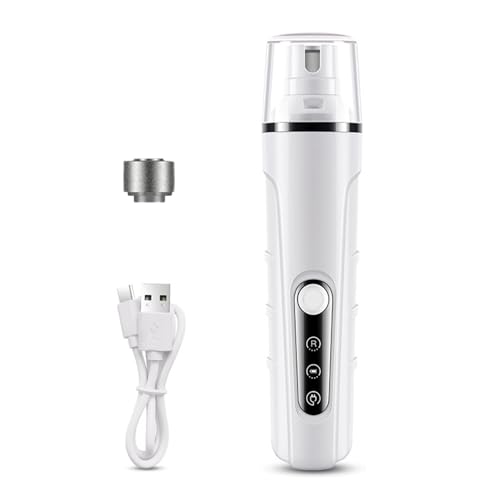 プロフェッショナル電動ペットネイルグラインダー犬猫用安全無痛グルーミング仕事自宅や旅行USB充電付き犬猫用電気爪やすり