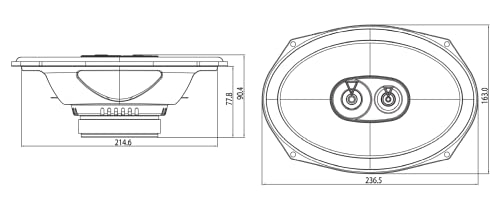 JBL Club 9632 - Juego de altavoces coche de 3 vías de Harman Kardon - Sistema equipo de musica para coche de 255 vatios JBL echo auto ovalados 152x230 mm | 6x9 pulgadas - imagen 7