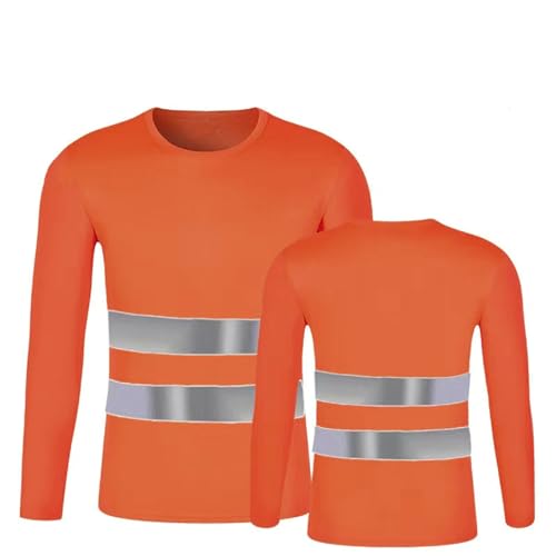 T-shirt réfléchissant homme haute visibilité manches longues maille filet pour l'été