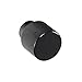 #6800 CKP Brand Linear Aluminum 1 in. (25mm) Knurled Knob, Black - 10 Pack