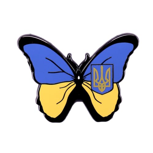 GDXGHJUUkrainian Enamel Pins Ukrainian Flag Lapel Pin Metal Ukraine Flag Pins Ukrainian National Brooch Badge Jewelry Gifts Souvenir for Men Women Suit Jacket Clothes Backpack Hat