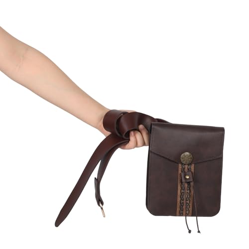 Cinturón medieval y riñonera renacentista Gatuida de diseño elegante 4