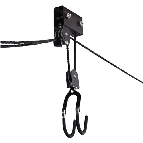 WnewTools 57KG Hoist Bike/Ladder Lift Pulley System Garage Ceiling Storage Rack Storage Lift Hoist Kit