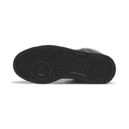 PUMA Sneakers Rebound Slam Mid Enfant et Adolescent 37, Gray Echo Slate Sky Black