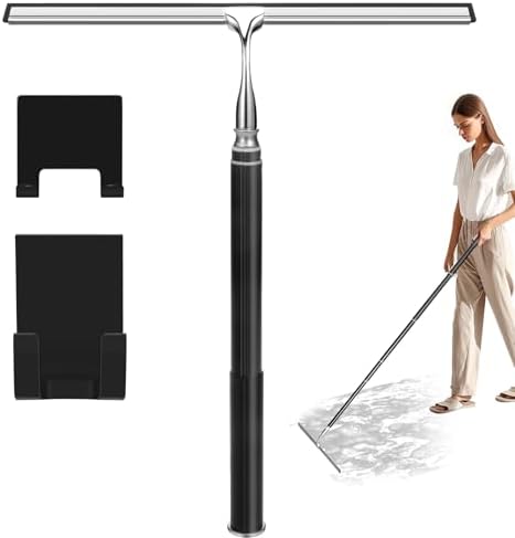 Shower Squeegee with Long Handle,Window Squeegee with Extension P...