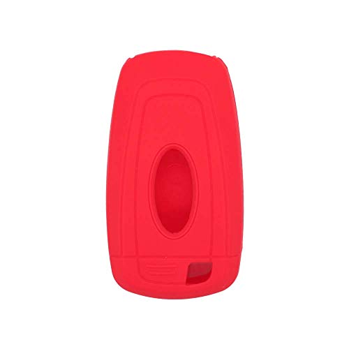 BROVACS Silicone Cover Protector Case Holder Skin Jacket Compatible with FORD 4 Button Smart Remote Key Fob CV4710 Red - Image 2