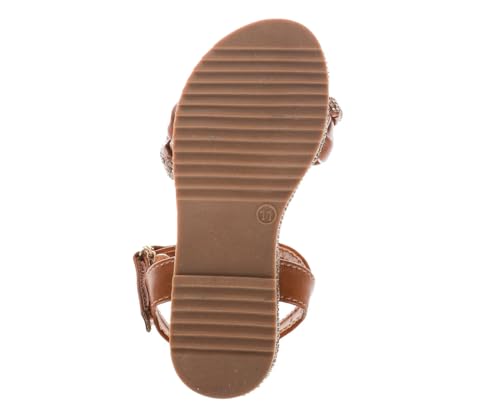 Image of bebe Girls' Sandals - Trendy Flat Designs with Rhinestones, Puffy Straps, Embossed Details and Charms for Toddlers /Little Kids /Big Kids