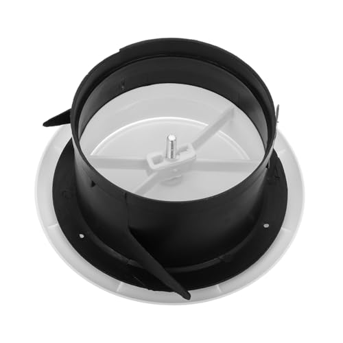 フレッシュエア エアコンの通気口カバー天井 エアバルブベント 排気口 軒裏通気口 家庭用排気ディフューザー 円形エアディフューザー ドアルーバー通気口 白い HOOTNEE