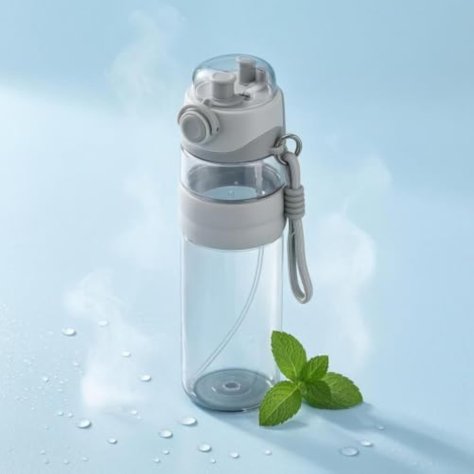 Baby-Grade Spray Water Bottle One-Button Opening