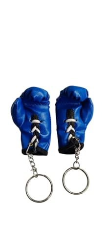 Image of Goldcrest 169 Sports Boxing Glove Style Keychain - Black color - Set of 2