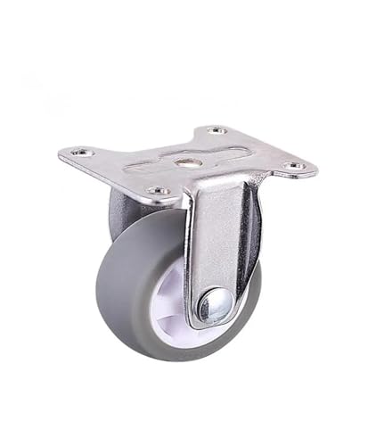 Fixation de meuble sans bruit avec roulette directionnelle grise
