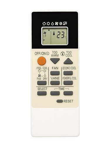 Image of Upix AC Remote No. 122A (No Backlight), Compatible /Replacement for Mitsubishi AC Remote Control (Exactly Same Remote Will Only Work)