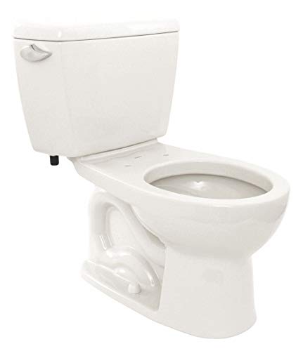 TOTO CST743E#01 Eco Drake Two-Piece Round 1.28 GPF Toilet, Cotton White