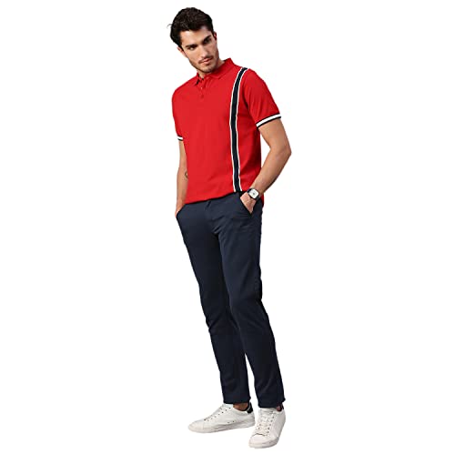 Image of Dennis Lingo Men's Slim Fit Burgundy Polo T-Shirt