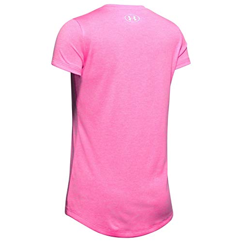 Under Armour Girls' Big Logo Twist Short Sleeve Training Workout T-Shirt2