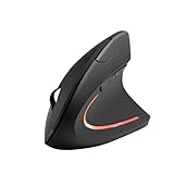 Mouse Vertical Sem Fio (Wireless e Bluetooth) 2400dpi | Design Ergonômico, Alta Precisão, Bateria Recarregável e Botões Programáveis | Compatível com Laptops, Tablets e Smartphones