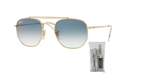 Ray-Ban RB3648 THE MARSHAL Sunglasses For Men For Women +BUNDLE with ACCESSORY EYEWEAR KIT2