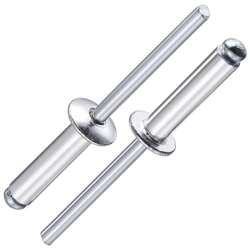 Image of Wensilon (100Pcs) 1 /4 inchx3 /4 inch Aluminum blind pro Rivets,6.5X19mm Aluminum Grip and Steel Mandrel