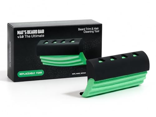 Mats Beard Bar Ultimate v3.0 - Clean Up Beard Trimmings from Sinks and Countertops After Shaving - Best Gifts For Men