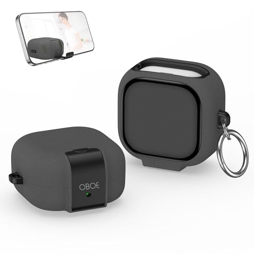 Image of Oboe Aegis Case 'Compatible with' Samsung Galaxy Buds 4 & 4 Pro Case with Phone Stand & Keyring (Stone Grey) [Buds & ChargingCase NOT Included]