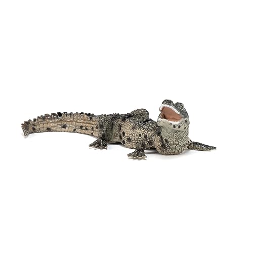 Papo - Tierfigur - Baby Krokodil, Erste Schritte in der Welt der Reptilien, Kinderspielzeug ab 3 Jahren - Sensibilisierung für die biologische Vielfalt des Wassers