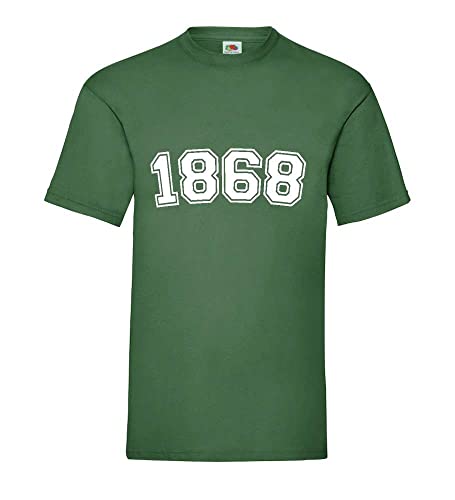 T-shirt pour homme vert bouteille XXXL 1868 : vêtement basique grand format