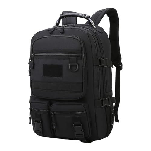 Mochila de Senderismo Impermeable para Camping Negra