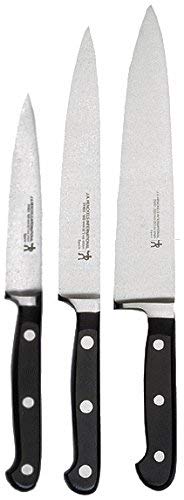 J.A Henckels International Classic Starter Knife Set 3-pc, Chef Knife, Utility Knife, Paring Knife, Black/Stainless Steel Nevada 