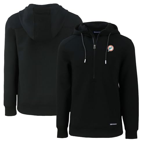 Cutter & Buck Men's NFL Throwback Roam Eco Half-Zip Recycled Pullover Hoodie