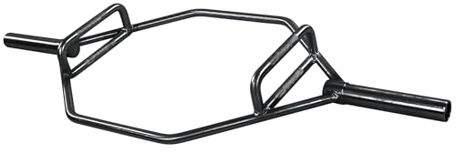 Fitvids 2-Inch Olympic Hex Weight Lifting Trap Bar with Long and Rotating Sleeves, Close Design